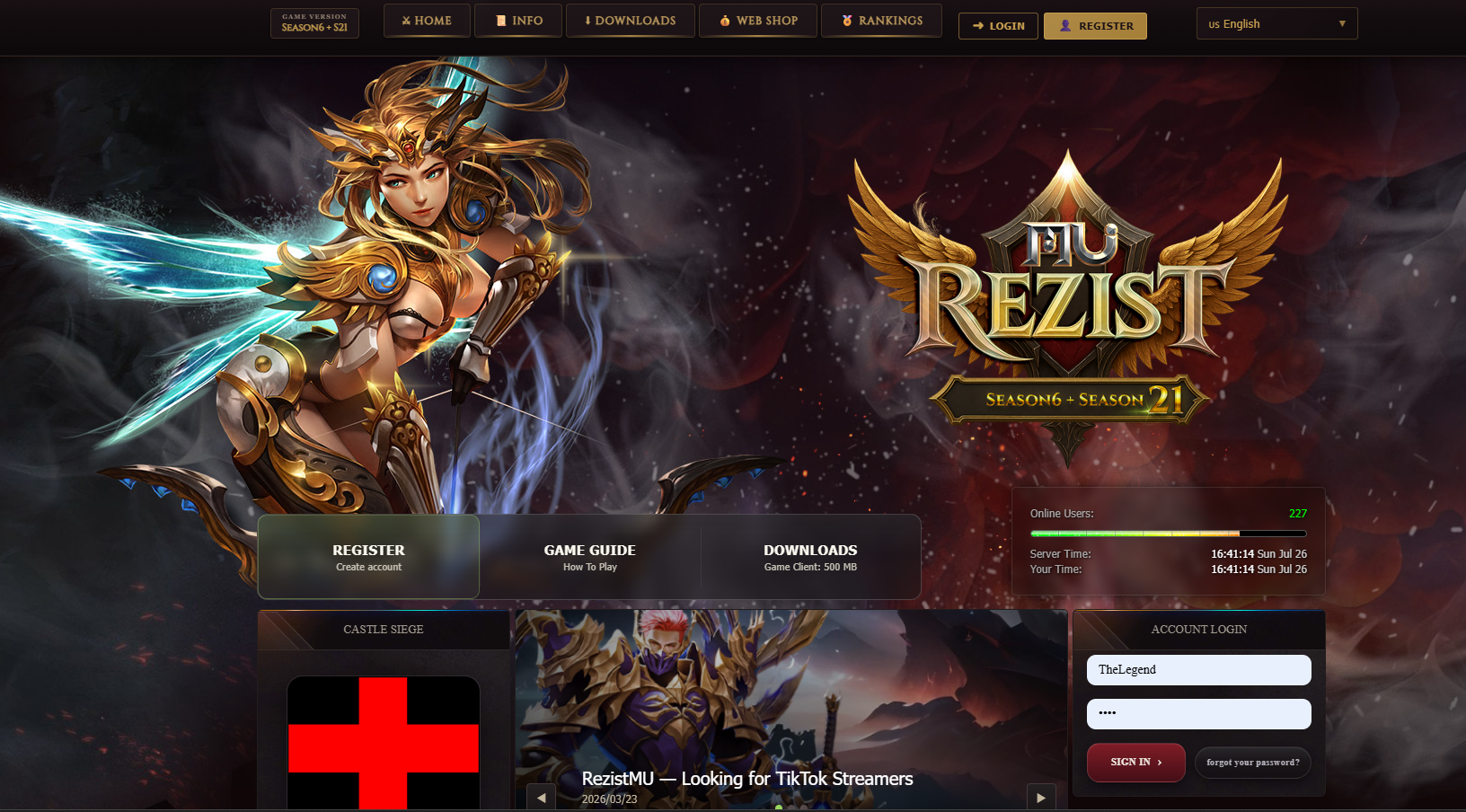 RezistMU - WebEngine Enchanced + Template